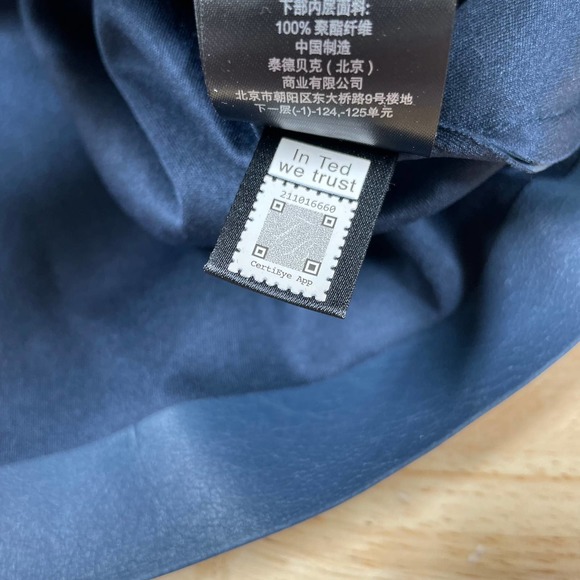 Ted Baker Navy Midi Dress - Picture 13 of 13